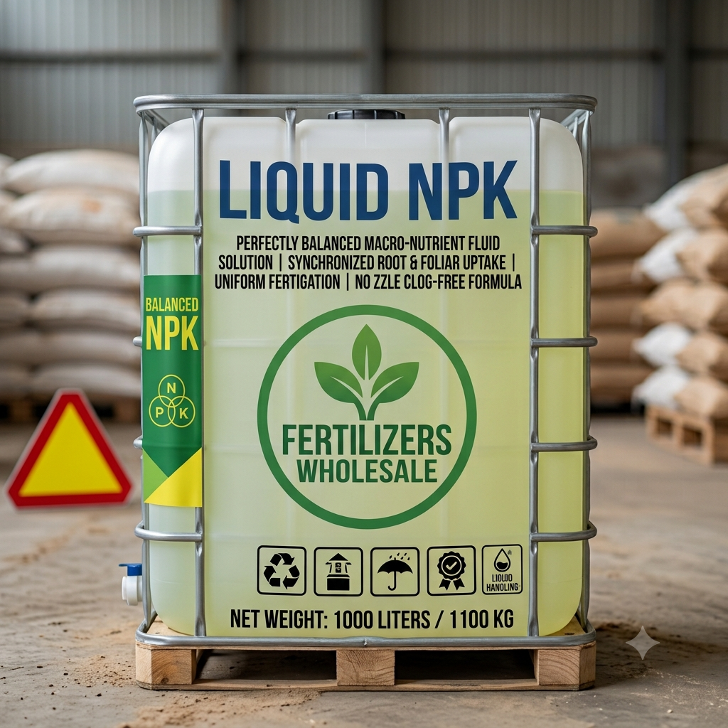 Liquid NPK Fertilizer | Balanced Macro-Nutrient Fluid Solution
