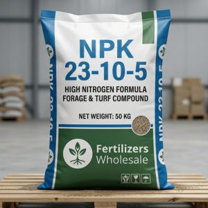 NPK 23-10-5 Fertilizer | High-Nitrogen Forage & Turf Compound