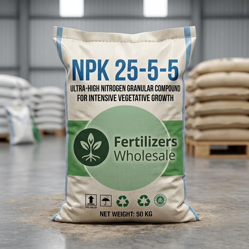 NPK 25-5-5 Fertilizer | Ultra-High Nitrogen Granular Compound